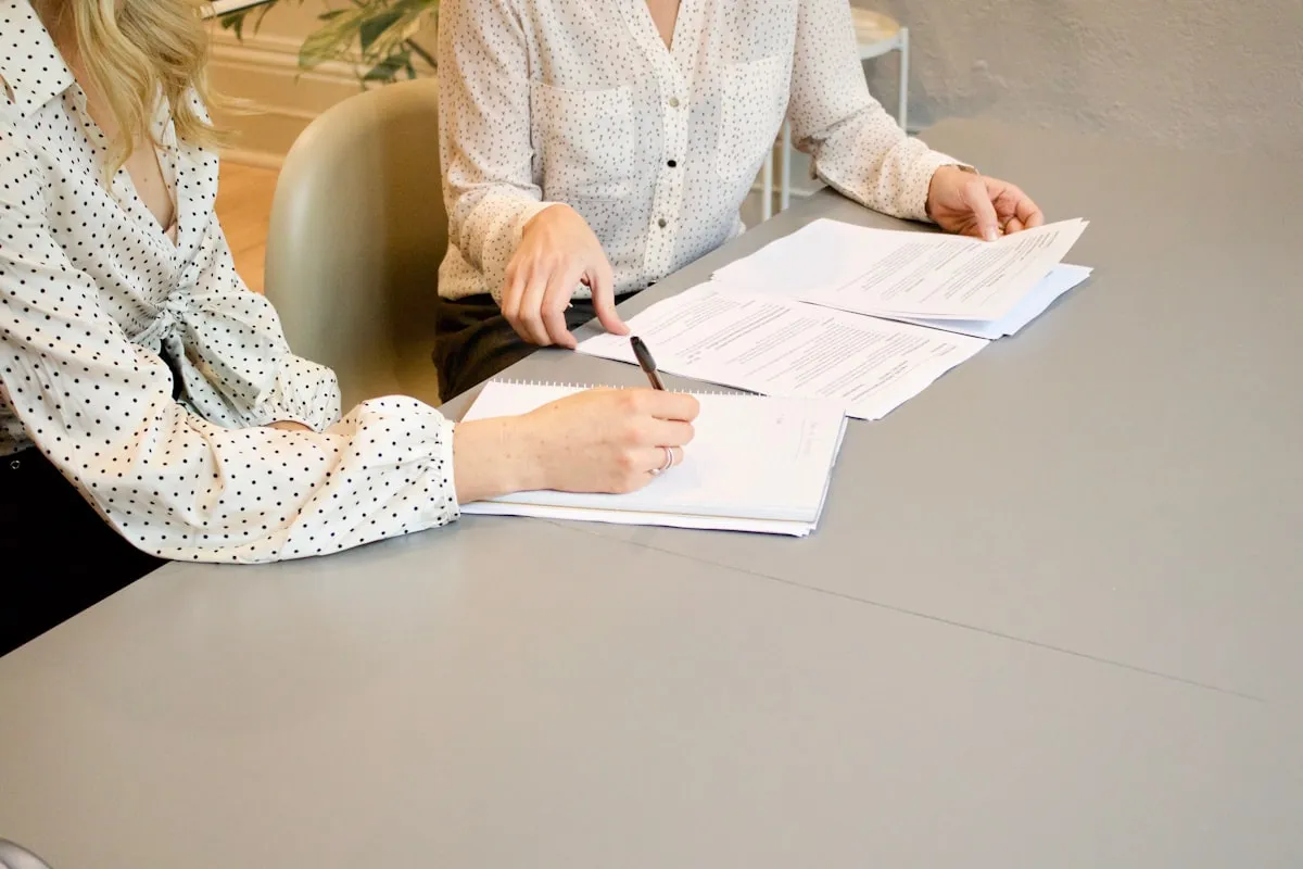 Reviewing bookkeeping documents together